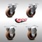 Service Caster 4 Inch SS High Temp Glass Filled Nylon Swivel Top Plate Caster Set with 2 Rigid SCC-SS20S414-GFNSHT-2-R-2 - alternate 1